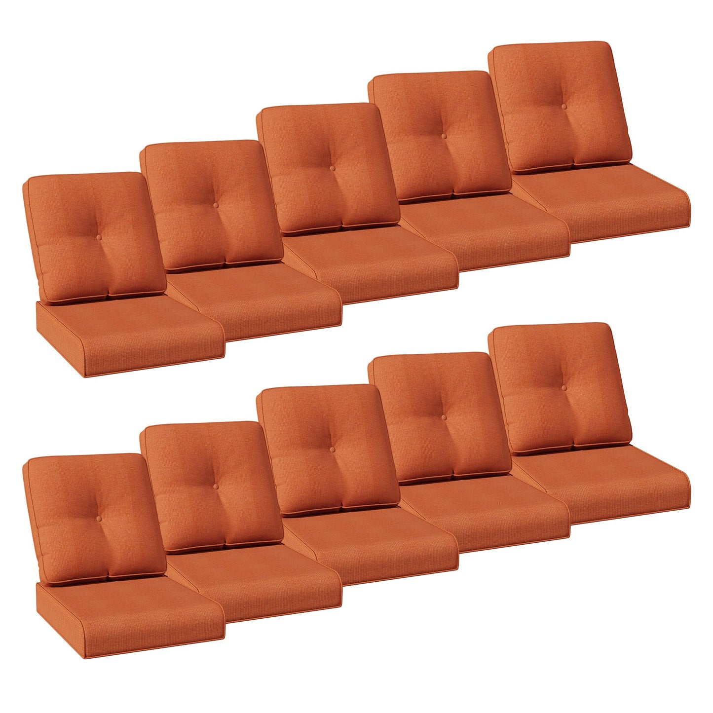 Joyside Outdoor Chair Cushions Set, 22x25/22x24 Inch Patio Furniture Deep Seat Cushions, Water Resistant & Thick Cushion, Outdoor Replacement Cushions for Seat and Sofa