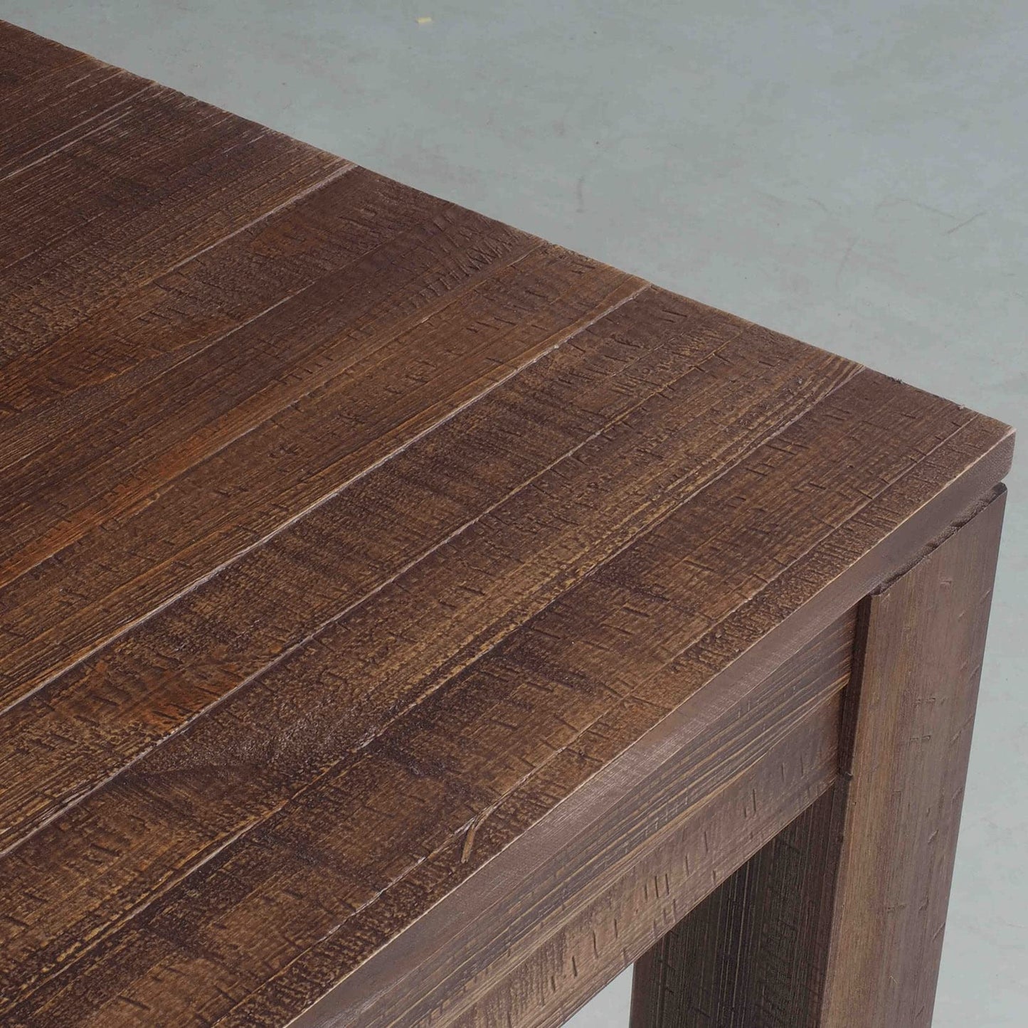Montauk Solid Wood 63" Dining Table with a Rustic Walnut Finish
