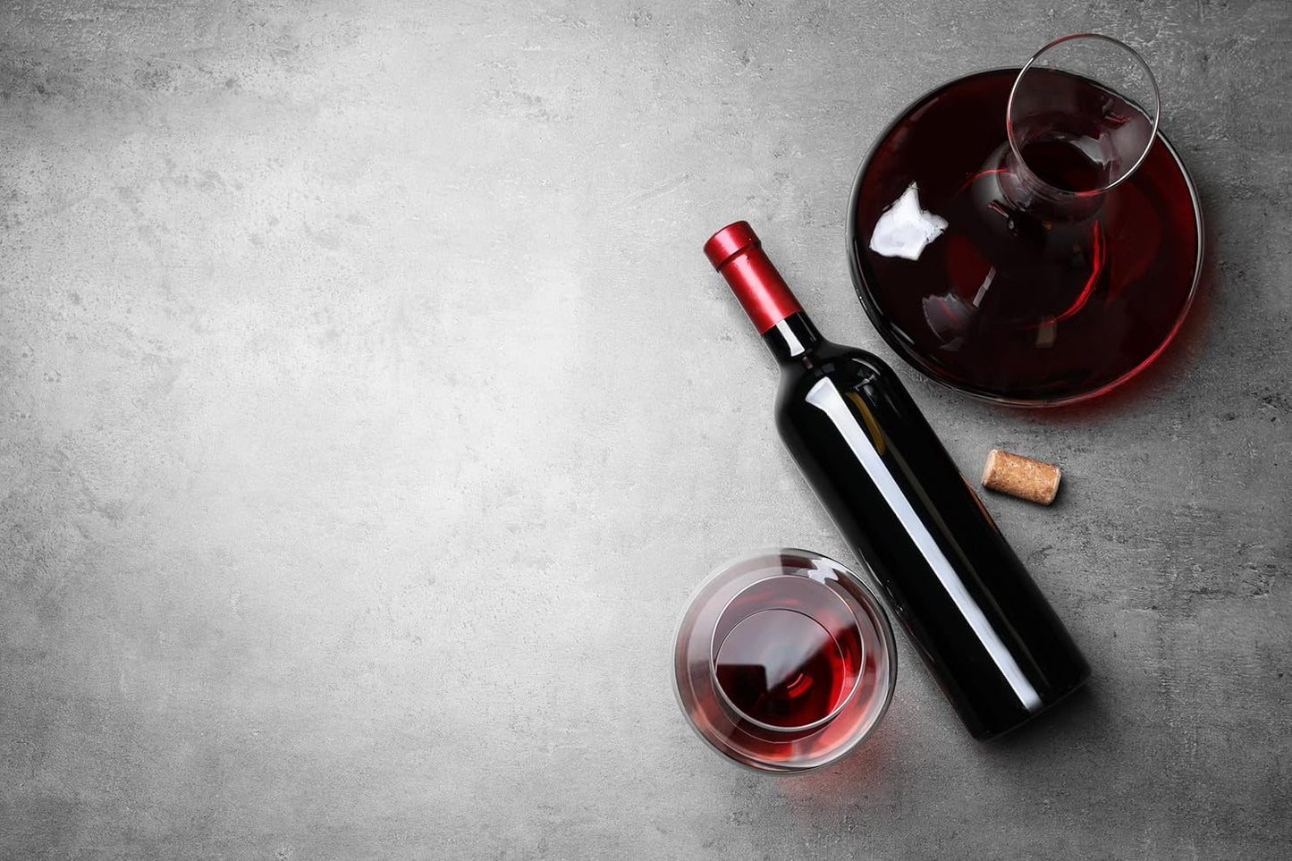 Elegant Hand-Blown Cabernet Wine Decanter/Carafe | 41 FL Oz (1212 ml) | Free Premium Microfiber Cleaning Cloth | 100% Lead-Free Crystal | Gift Box