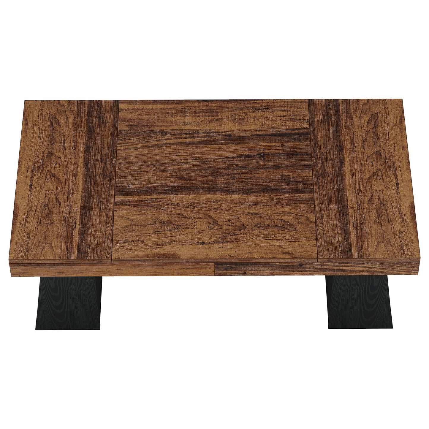 Tribesigns 55" Executive Desk, Wooden Office Desk with Double Pedestal, Modern Simple Computer Writing Table for Home Office, Light Brown