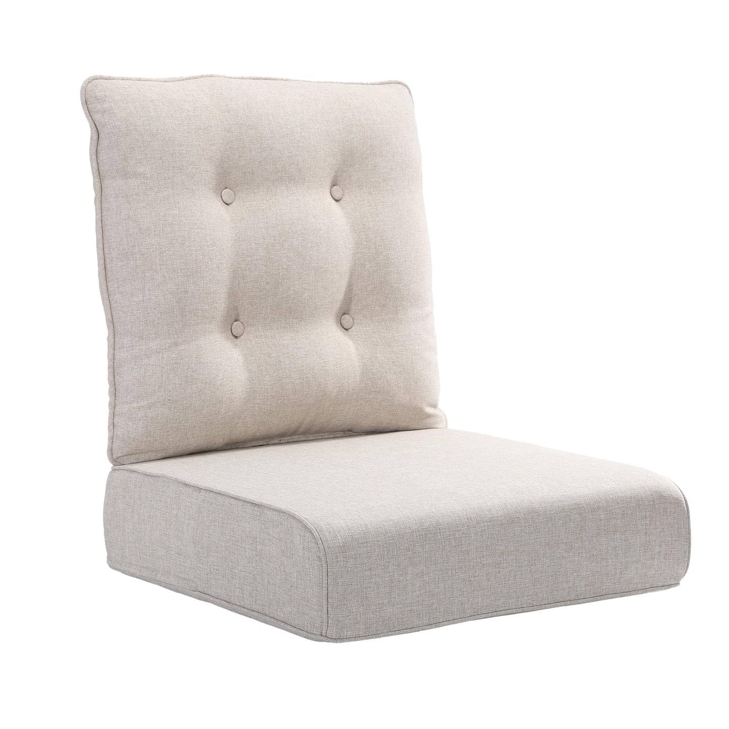 Joyside Outdoor Chair Cushions Set, 22x25/22x24 Inch Patio Furniture Deep Seat Cushions, Water Resistant & Thick Cushion, Outdoor Replacement Cushions for Seat and Sofa