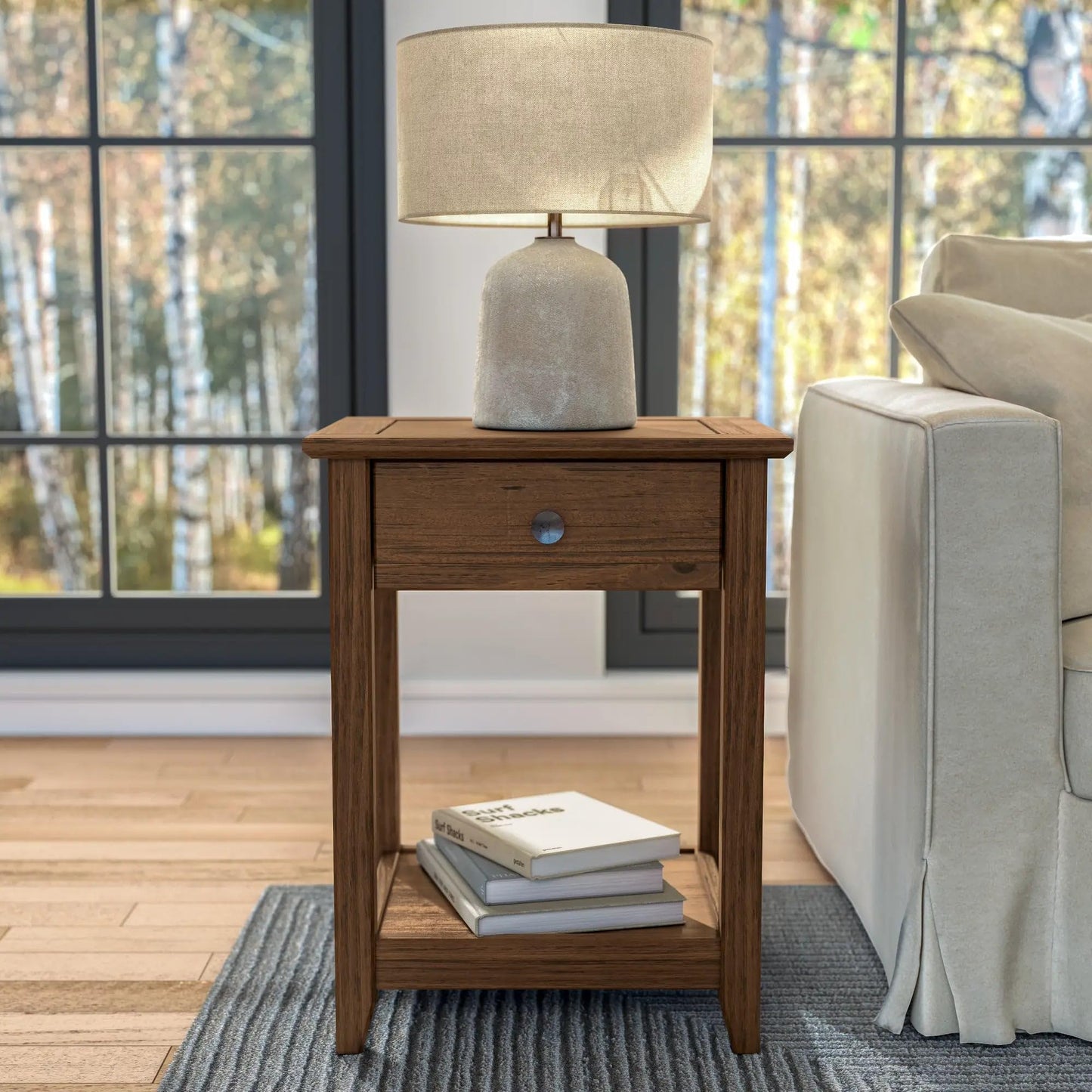 Greenport End Table - Brushed Driftwood