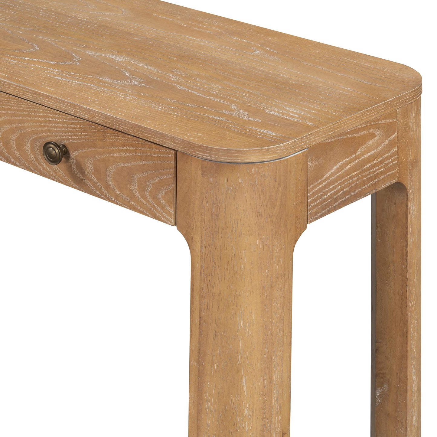 LKTART Solid Wood Console Table Sofa Tables with Drawers and Shelves Small Entryway Table for Living Room,Behind the Couch Table,Foyer(42" Espresso)