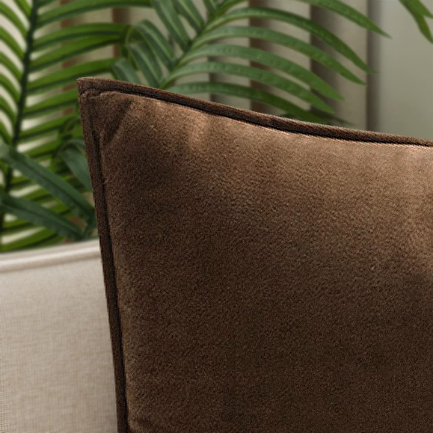 VAKADO Throw Pillow Covers 18x18 Set of 2 Olive Green Velvet Decor Decorative Couch Cushion Euro Xmas Pillowcases with Fringe Home Bed Decoration for Sofa Bedroom Office