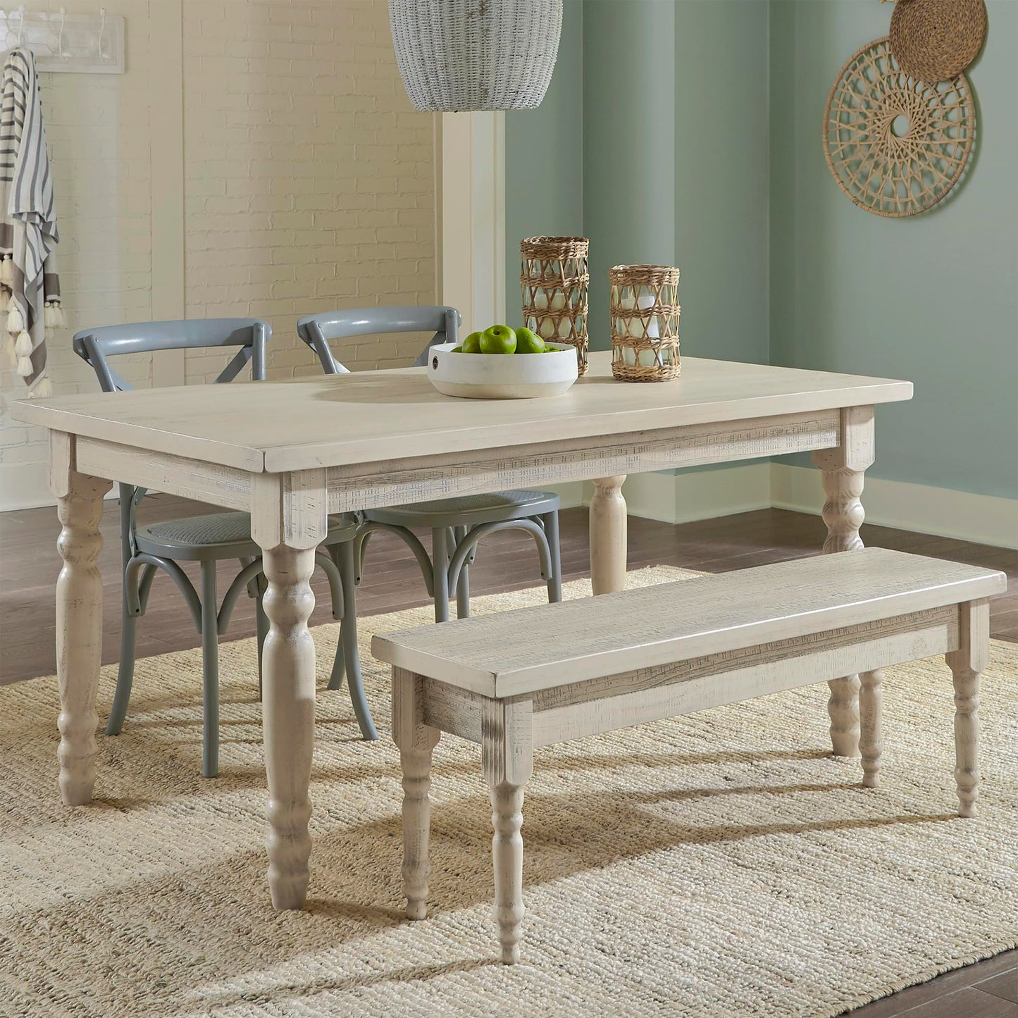 Grain Wood Furniture Valerie Original Solid Wood 63" Dining Table, Barnwood