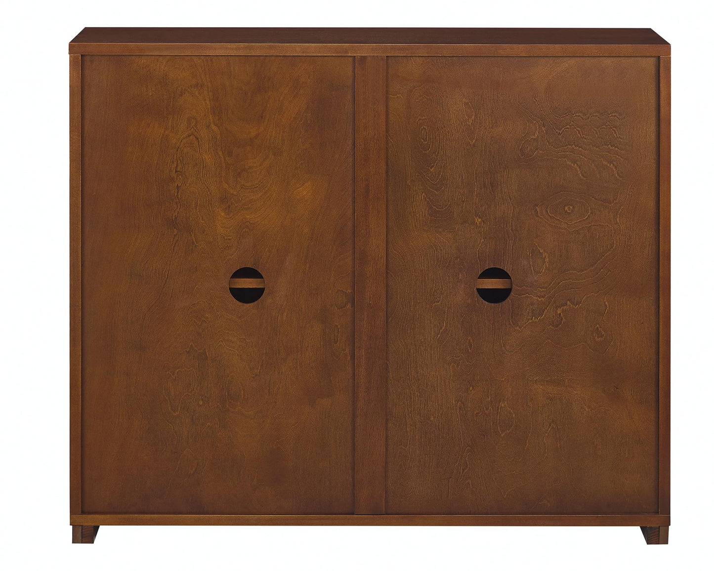 LKTART Mid Century Modern Sideboard Buffet Cabinet, Narrow Walnut Sideboard,Wood Storage Cabinet Credenza with 2 Doors for Living Room, Kitchen, Entryway, Hallway(9.25" D*39" L)