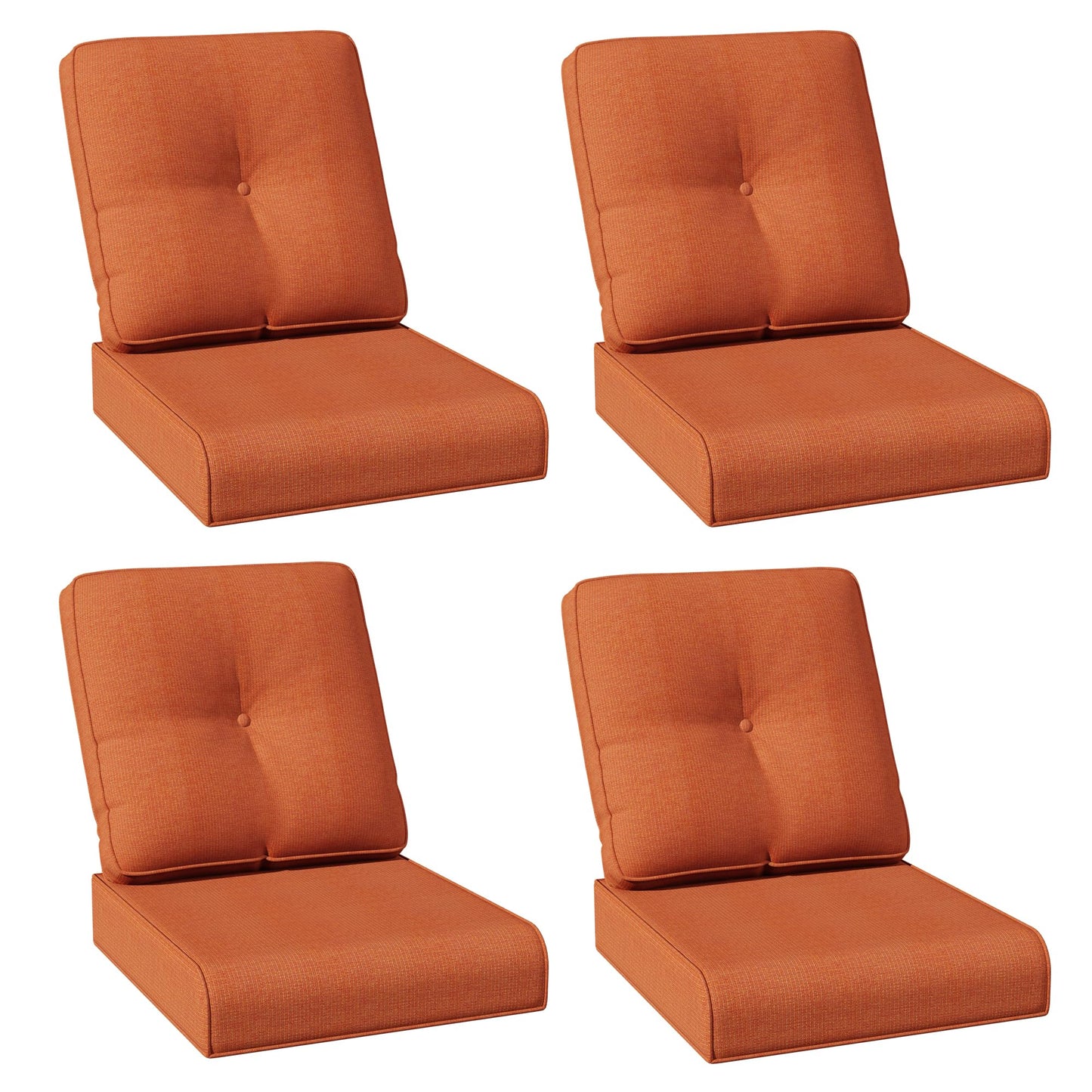 Joyside Outdoor Chair Cushions Set, 22x25/22x24 Inch Patio Furniture Deep Seat Cushions, Water Resistant & Thick Cushion, Outdoor Replacement Cushions for Seat and Sofa