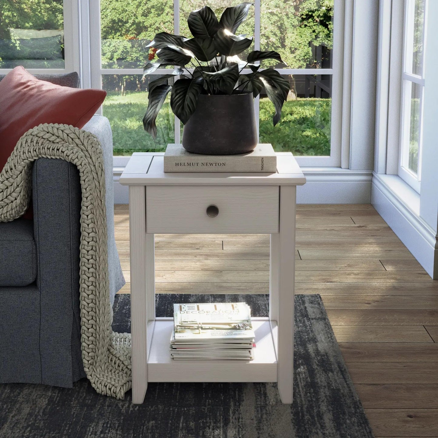 Greenport End Table - Brushed Driftwood