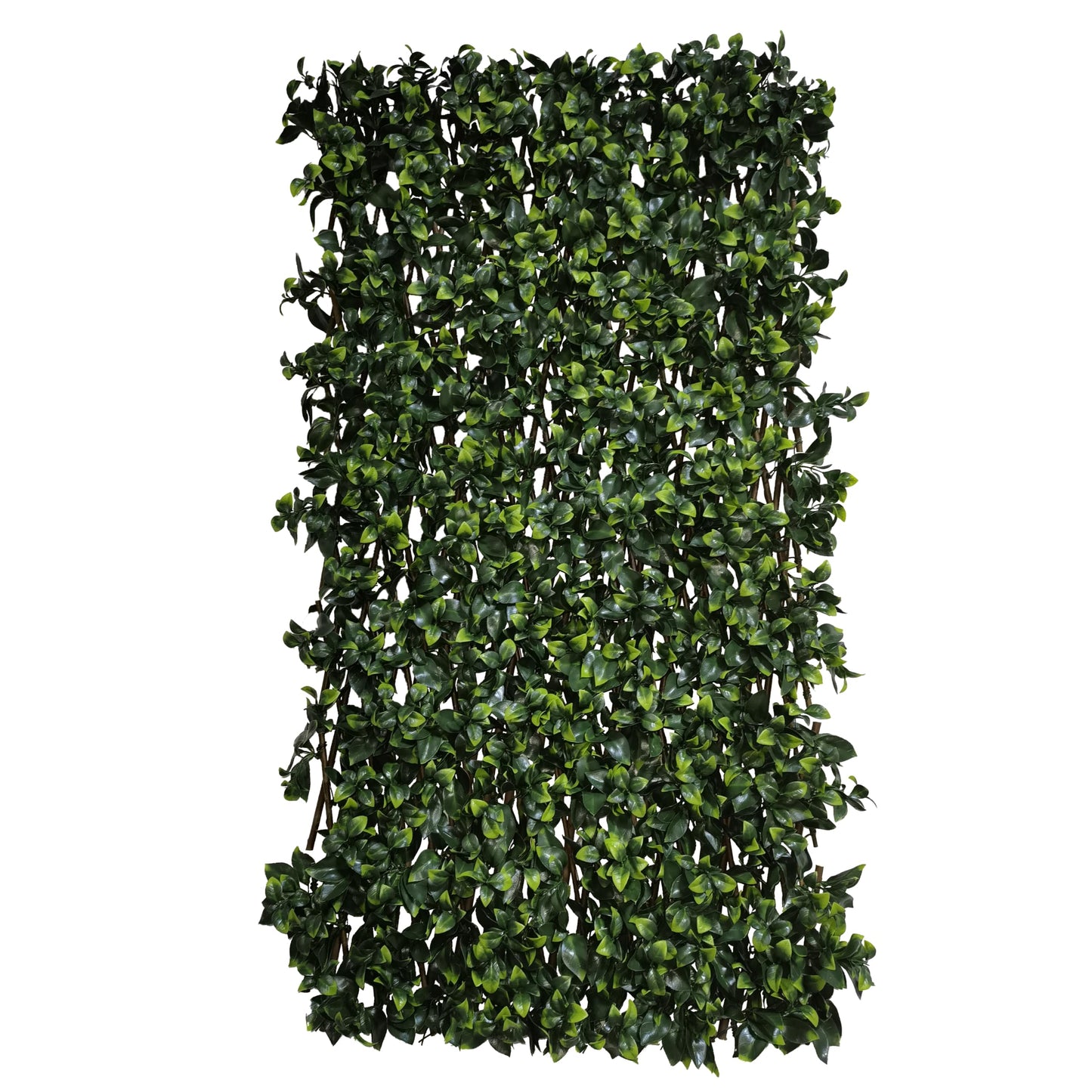 Expandable Fence Privacy Screen for Balcony Patio, 32" W Faux Gardenia Leaves Fencing Panel