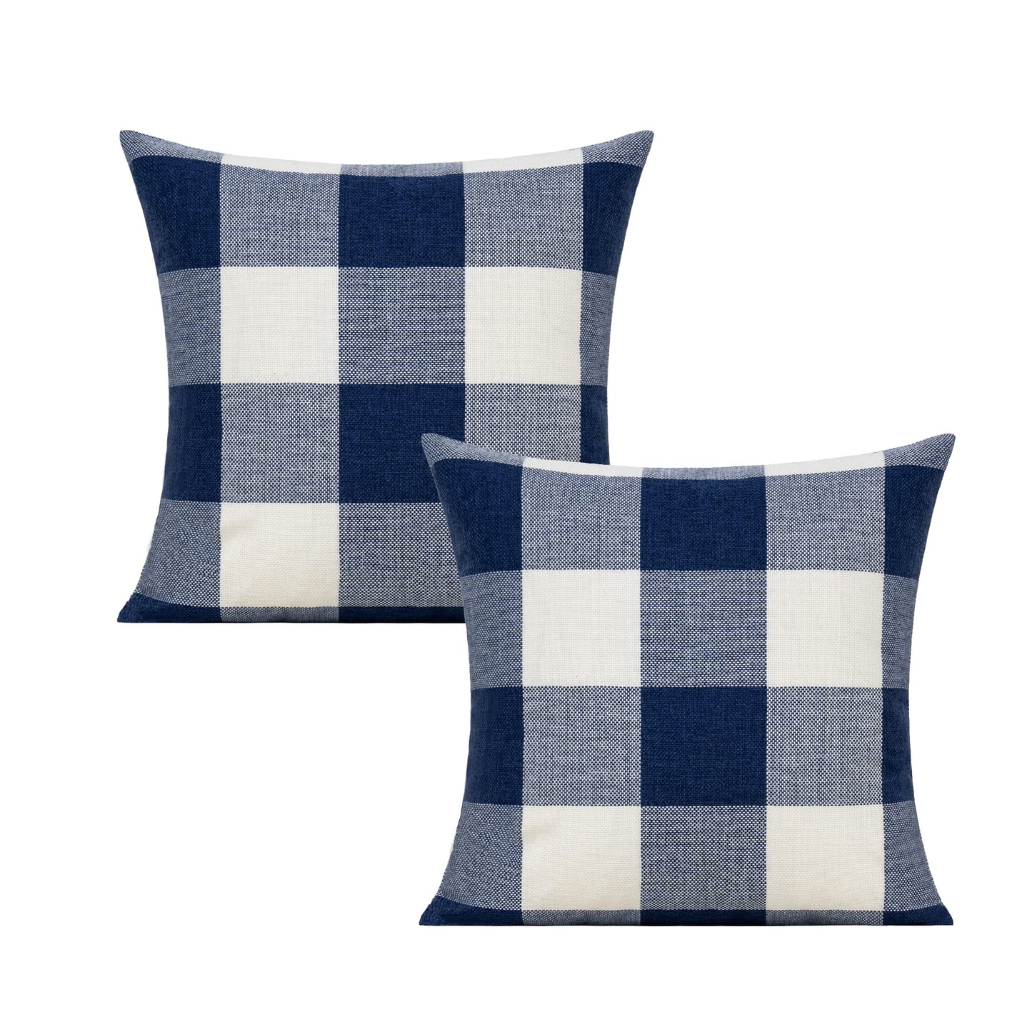 VAKADO Outdoor Farmhouse Buffalo Plaids Throw Pillow Covers 18x18 Set of 2 Black White Decorative Classroom Front Porch Classic Decor Retro Boho Cushion Cases Fall Home Rustic Check for Couch Patio