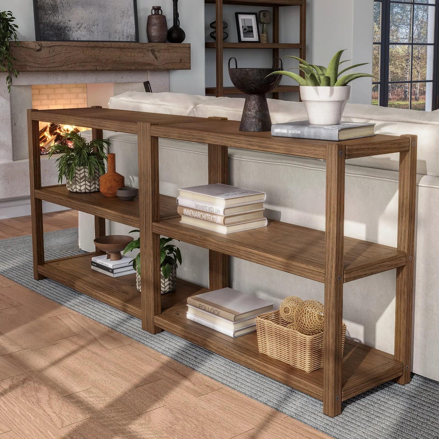 Grain Wood Furniture Greenport 30" Modular Bookcase - Brushed Walnut