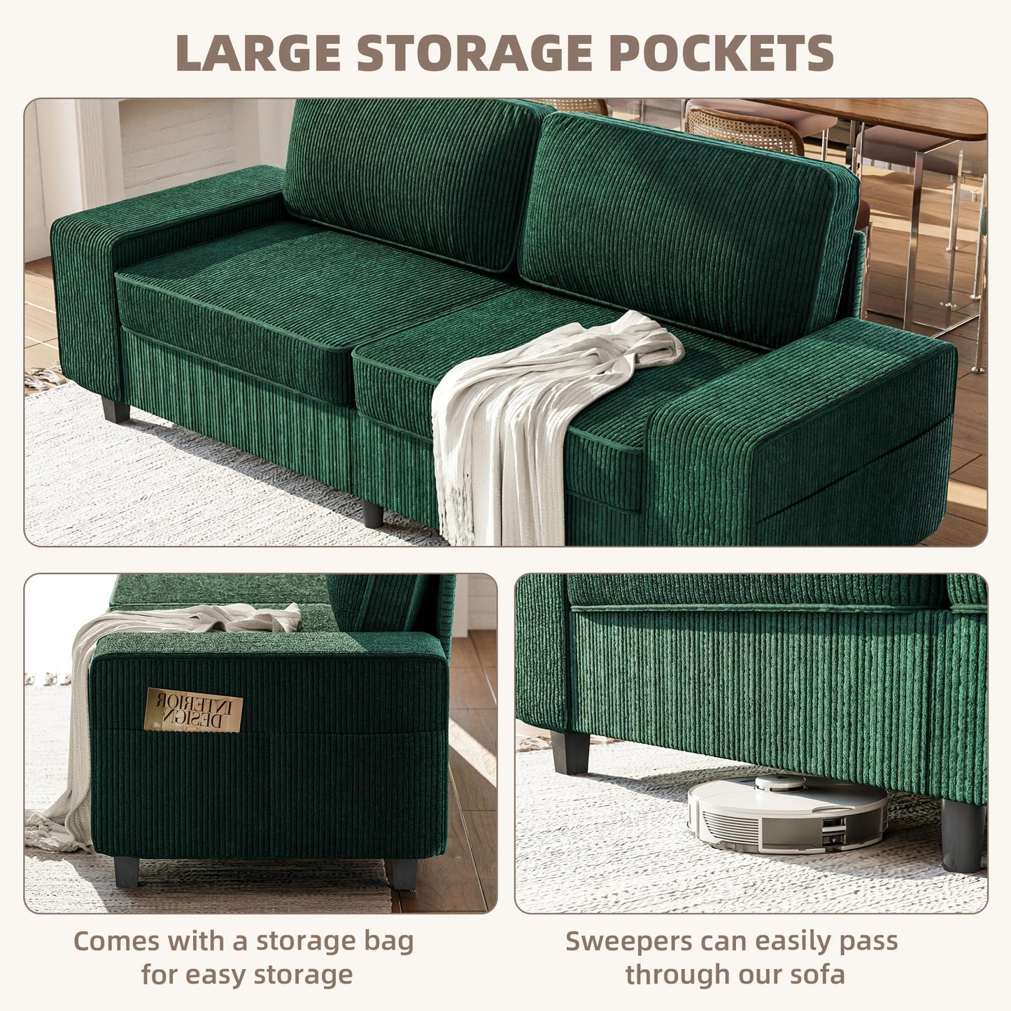 71" Loveseat Sofa for Living Room, Deep Seat Mid Century Modern Chenille Fabric 2 Love Seat Couch Love Seats for Small Space,Living Room,Studio,Apartment