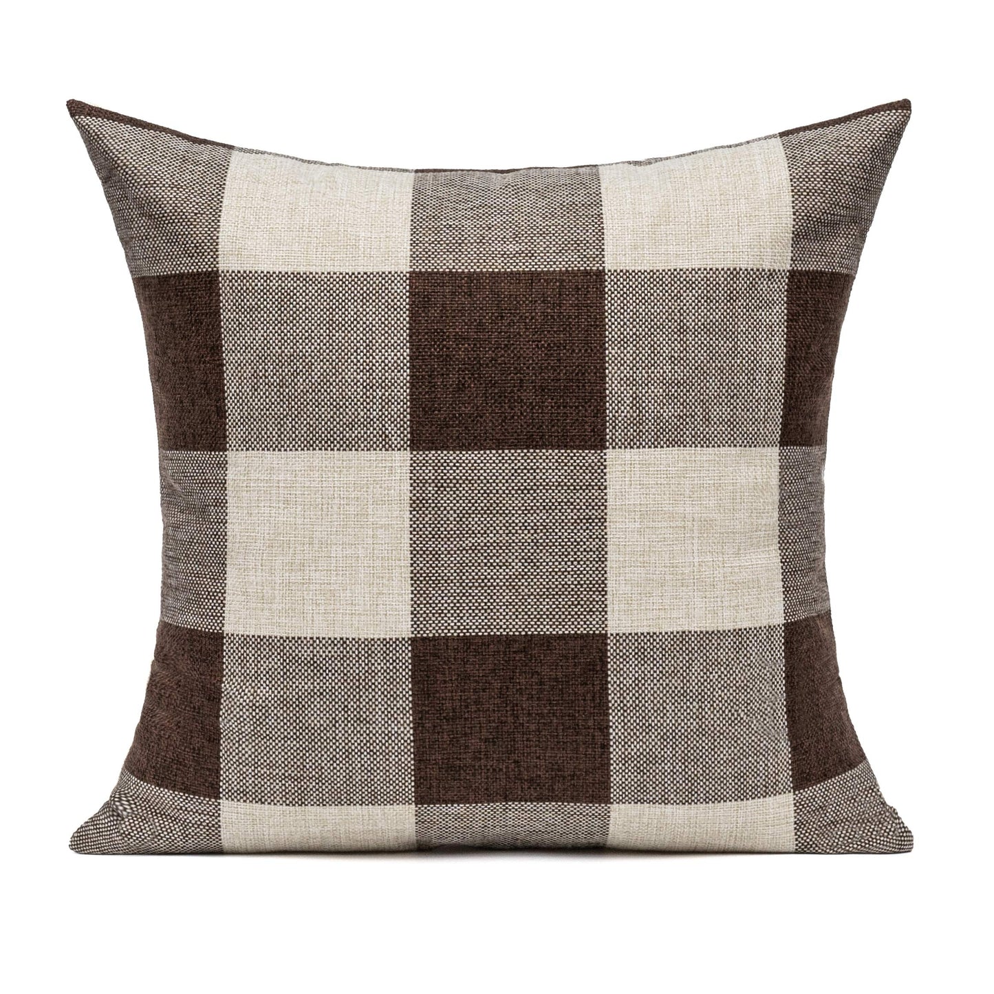 VAKADO Outdoor Farmhouse Buffalo Plaids Throw Pillow Covers 18x18 Set of 2 Black White Decorative Classroom Front Porch Classic Decor Retro Boho Cushion Cases Fall Home Rustic Check for Couch Patio