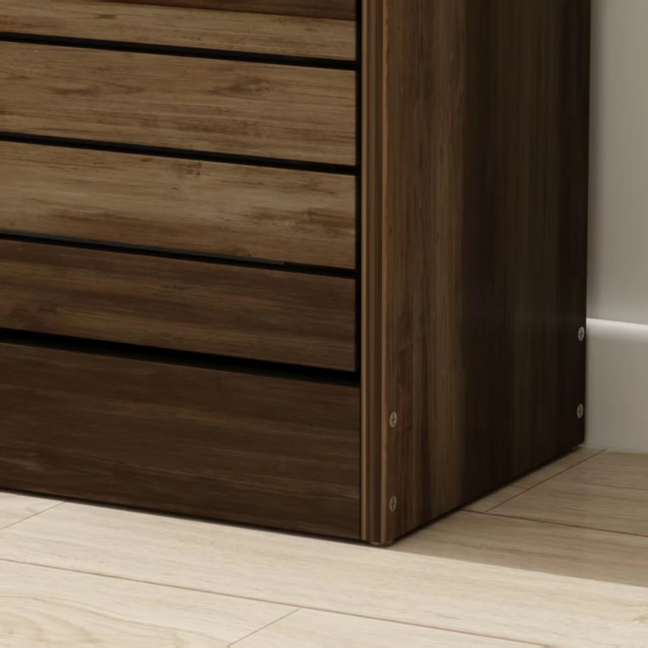 3-Door Wooden Brown Shoe Cabinet with Shutter Door Drawers Multi-Purpose Adjustable Shelf Storage Organizer for Entryway